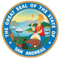 San Andreas Department of Certification and Licensing Logo